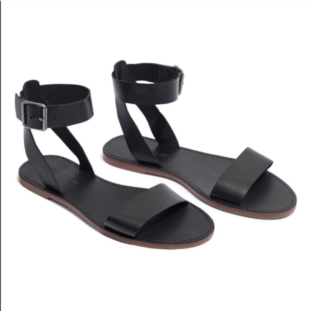 Madewell Boardwalk Ankle Strap Sandals 8.5
